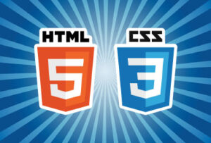 Logos do HTML 5 e CSS 3